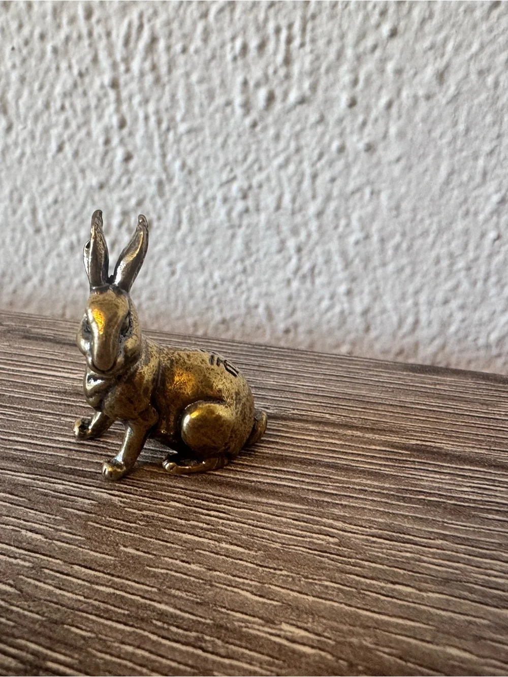 Vintage Brass Bunny Trinket Set